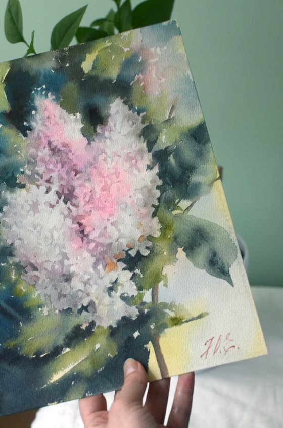 A branch of light lilac