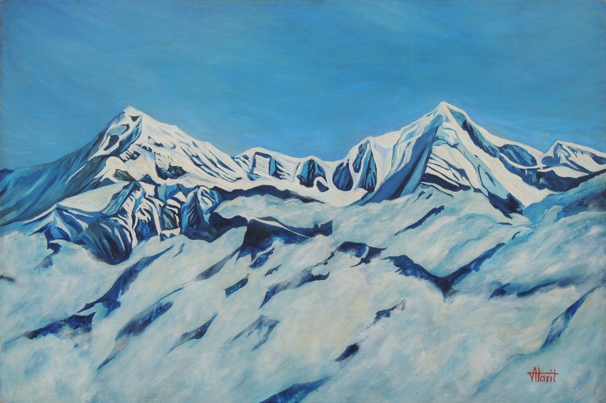 Snowy Peaks by Ajay Harit