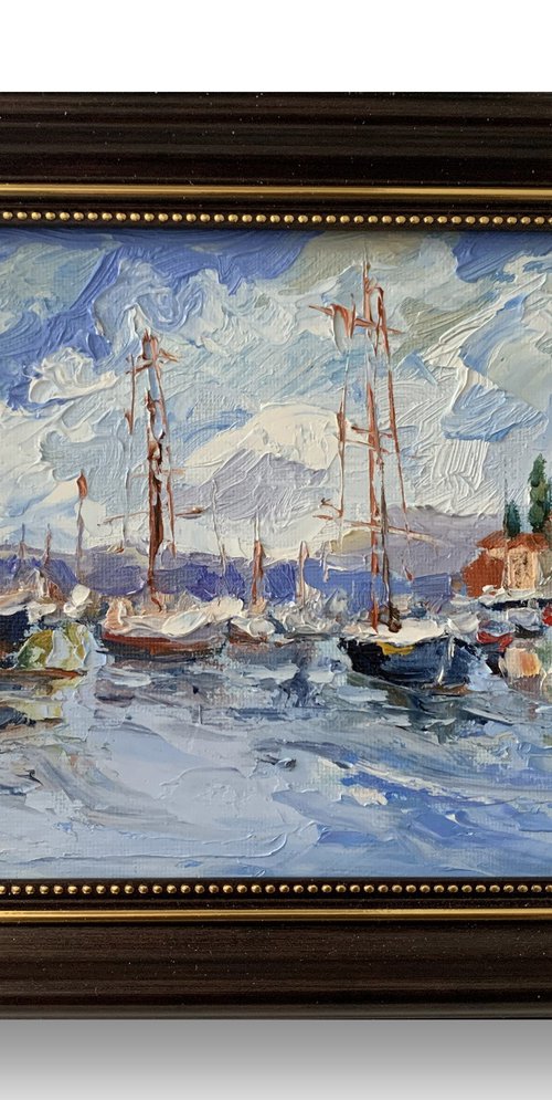 Harbor Serenity. Yachts. by Vita Schagen