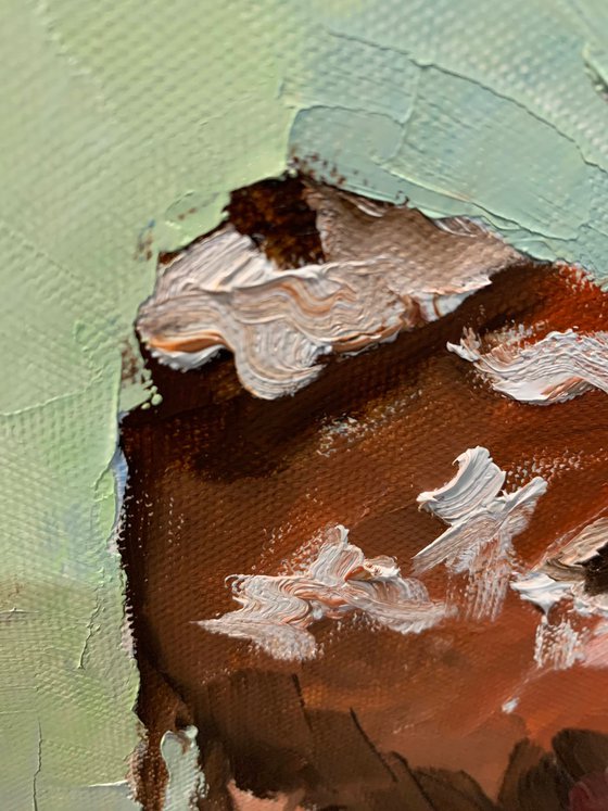 Landscape with cows.
