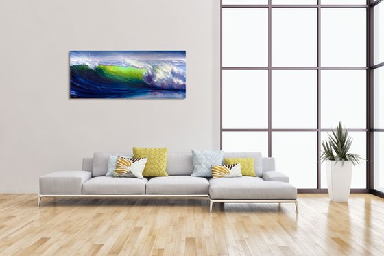 Bright Surf. Ocean Beach Painting