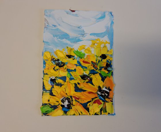 Sunflower mini art