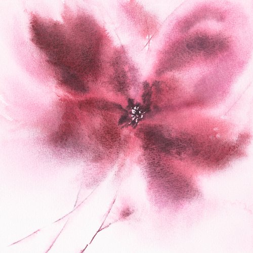 Pink flowers by Olga Grigo