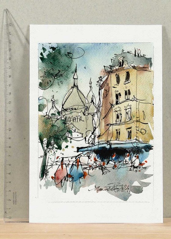 Parisian Watercolor Art