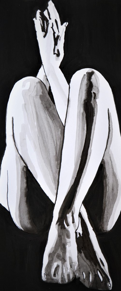 Nude  #11 / 41.3 x 30 cm by Alexandra Djokic