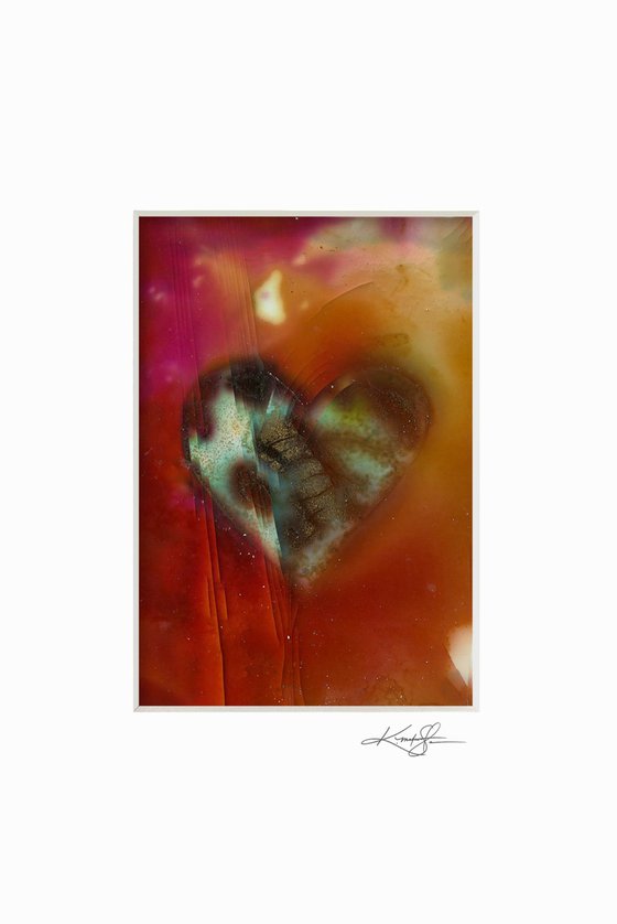 Heart Collection 11 - 3 Small Matted paintings by Kathy Morton Stanion