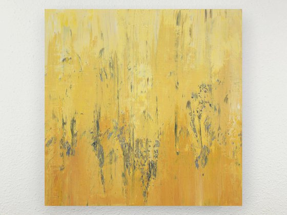 Sunshine Yellow 210108, minimalist abstract summer gold field