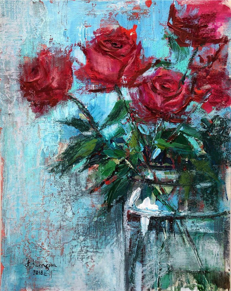 Roses by Irina Kukrusova