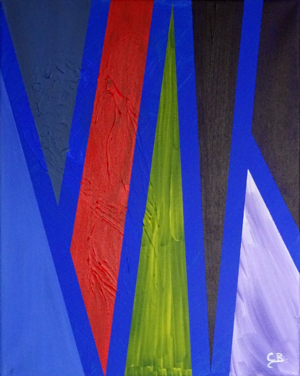 Abstract Acrylic Painting By Cb., 16 X 20, Aphrodite 4 Angel, Original Artwork