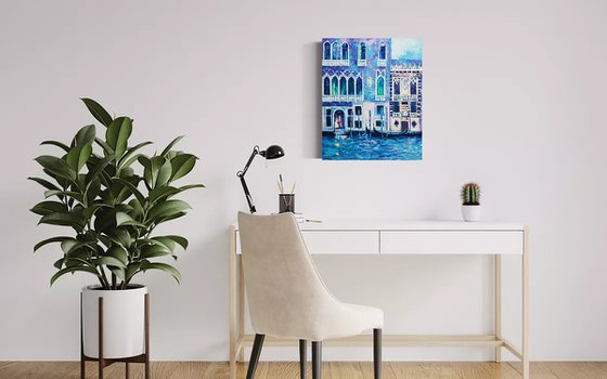 Blue Venice. Landscape series.