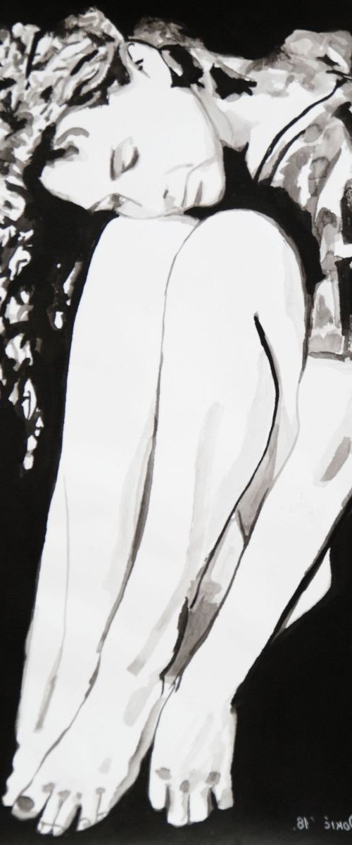 Dreamer / 42 x 29.7 cm by Alexandra Djokic