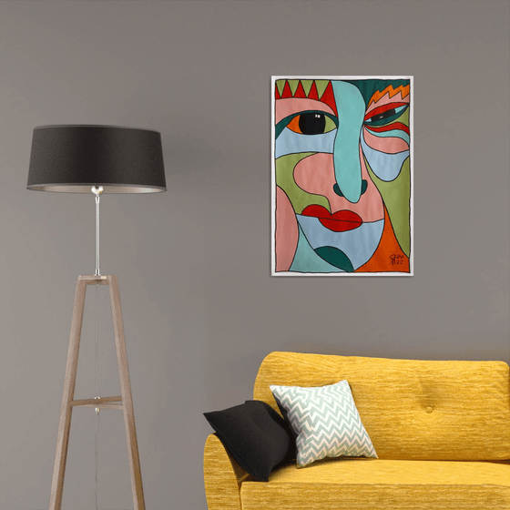 COLOR, SHAPE, EMOTION 02...   /  ORIGINAL ACRYLIC PAINTING