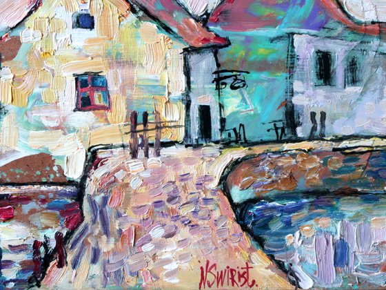 Houses in the Bay. France.