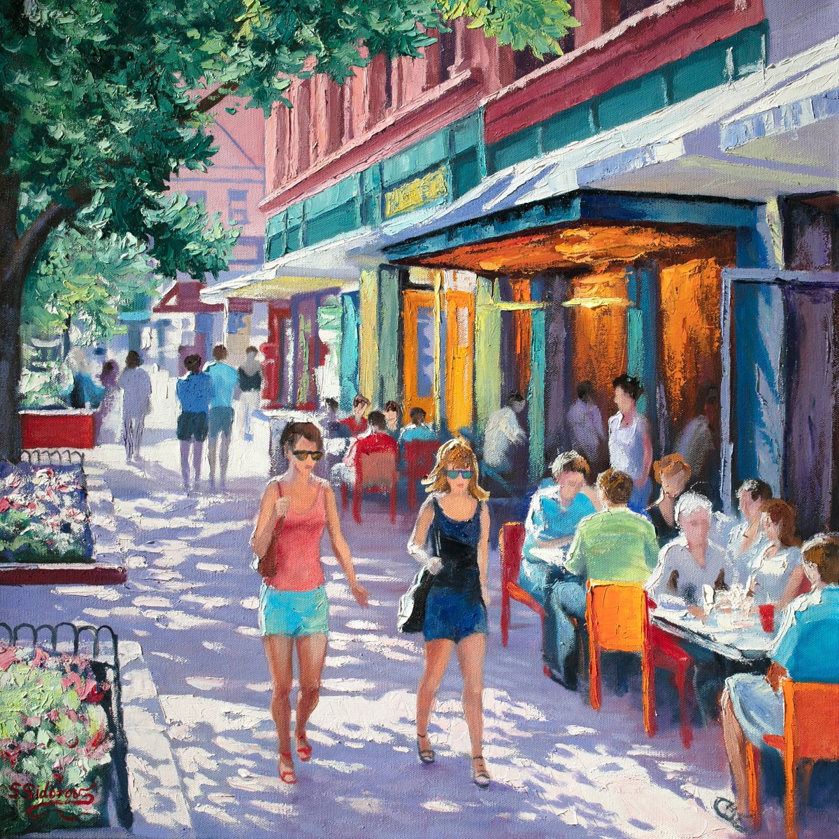 Summer out on the town . Pearl Street Boulder. by Stanislav Sidorov