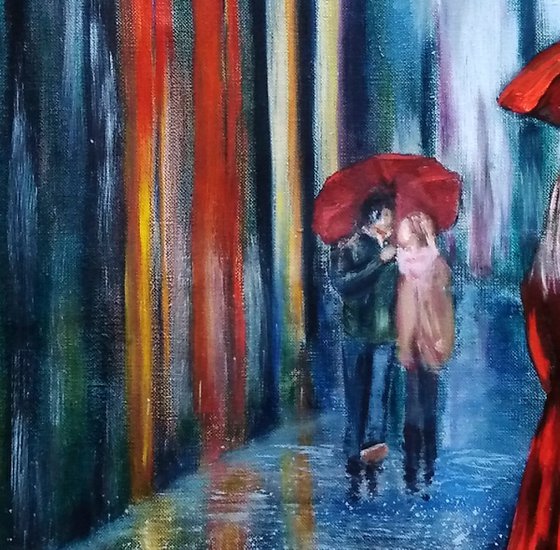 Girl with an umbrella