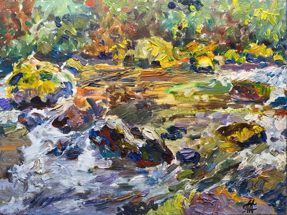 Mountain River Charnali, Georgia – Diptych