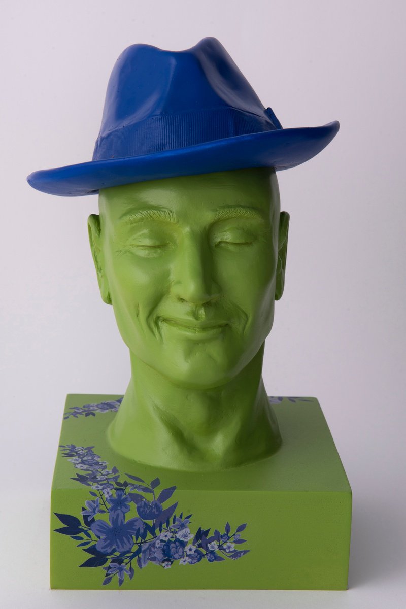 Urban And Pop Abstract Clay Sculpture By Seda Eyuboglu, 6 X 10", Choose Your Mood - Day 41, Original Artwork