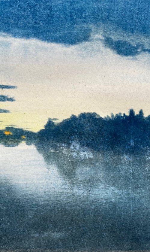 The Great Seducer (River Thames, Sunset) by Diane McLellan