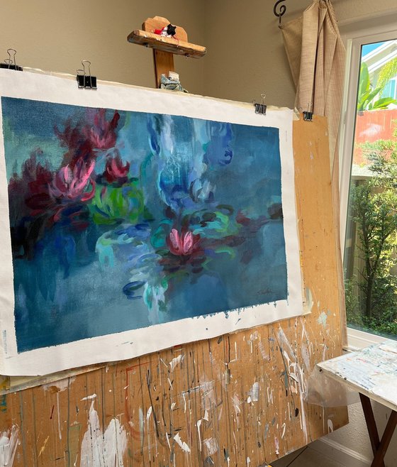 Waterlilies Evening