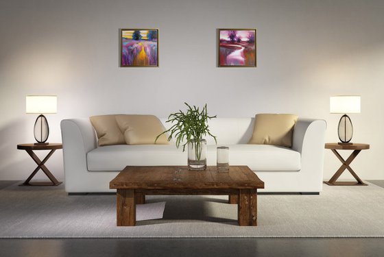 Diptych "ABSTRACT LANDSCAPE"