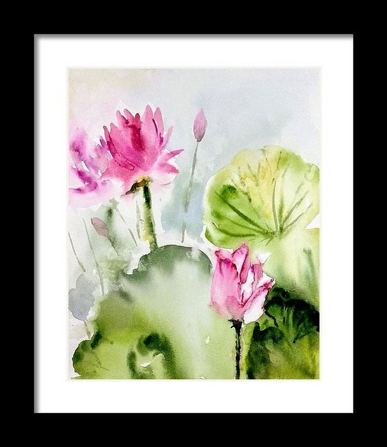 Waterlilies Lotus Painting Limited Edition Print