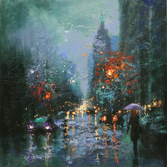 Rainy in Central Park West