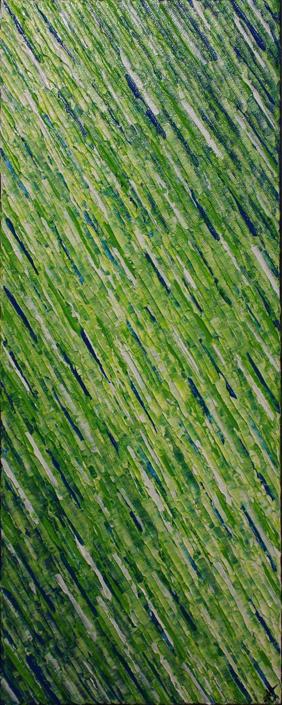 Blue green white knife texture