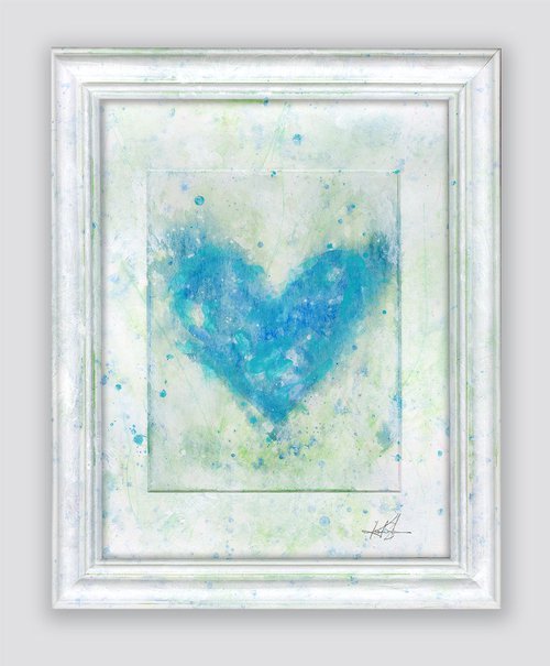 Healing Heart 36 - Abstract heart painting by Kathy Morton Stanion by Kathy Morton Stanion