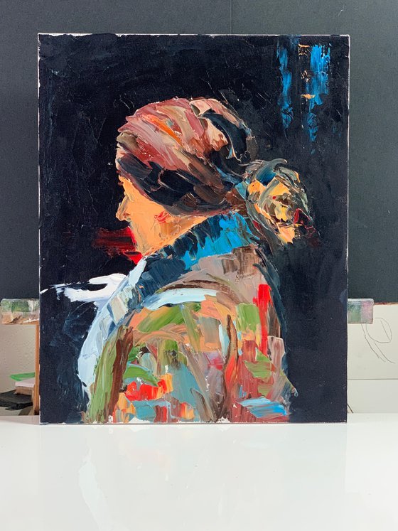 Abstract woman portrait.