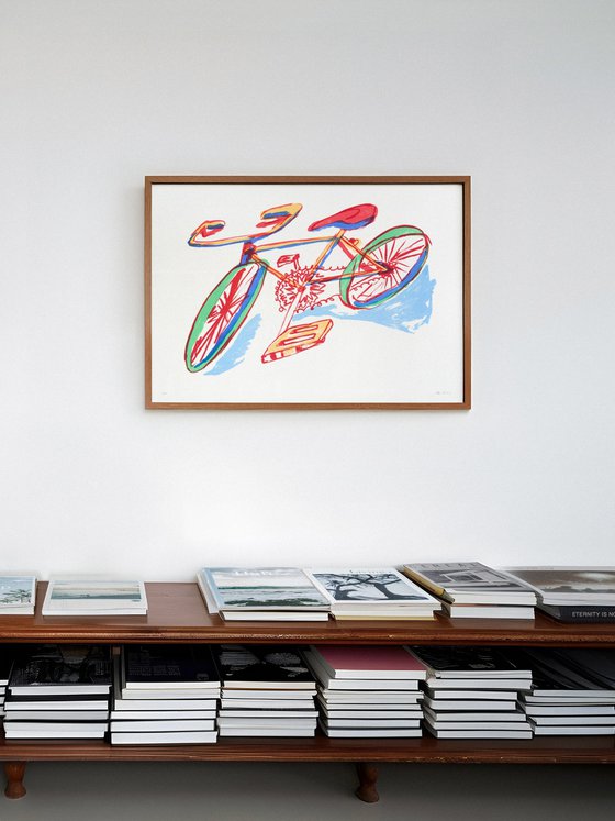 A Bike Around, Limited Edition screen-print