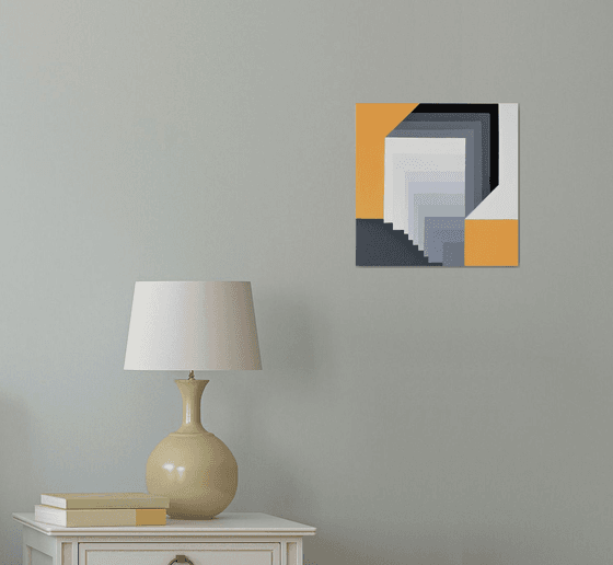 Geometric Collection - Grey & Yellow #1