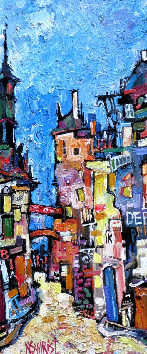 In the Latin Quarter. by Nikifor Swiristuhin
