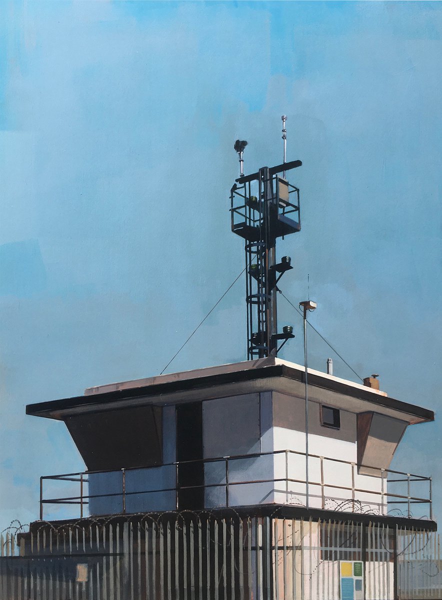 Impressionistic Landscape Acrylic Painting By Andrew Morris, 18 X 24, Lookout, Original Artwork