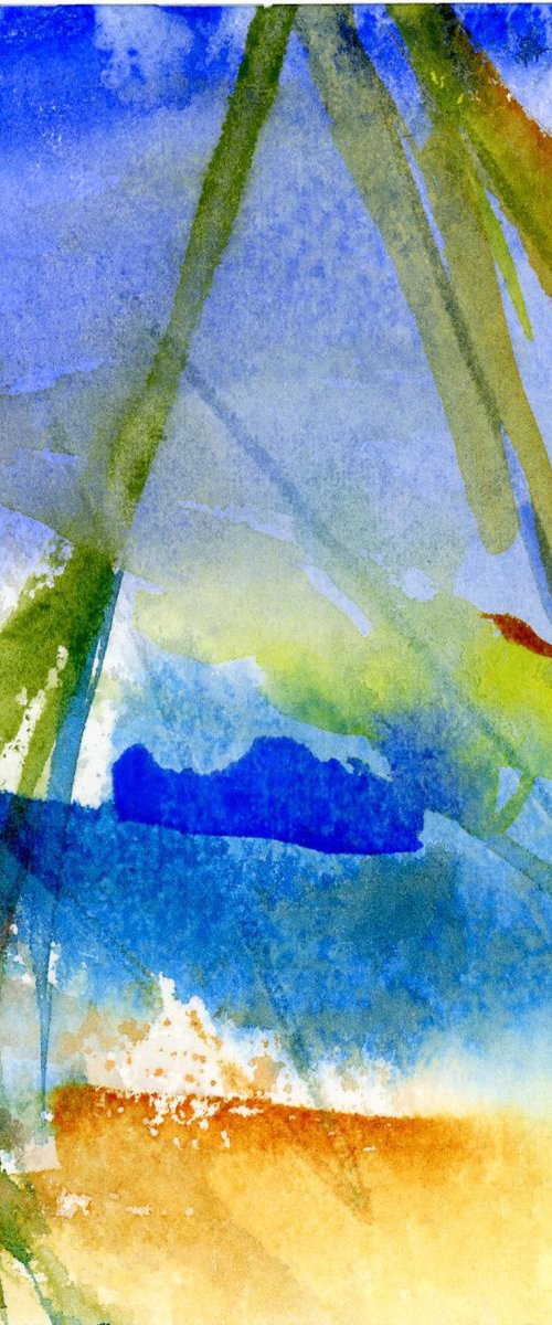 Abstract in Blue by Alex Tolstoy