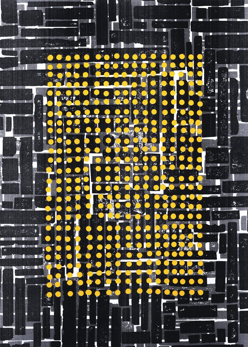 Abstract Collage By Petr Strnad, 10 X 13", Endless Events 4., Original Artwork