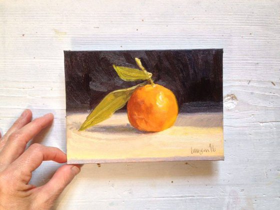 My Little Mandarine Still Life Fruit Oil Painting