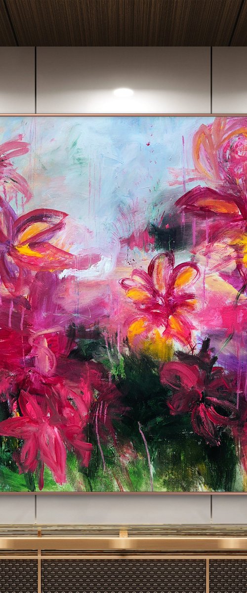 Where the Garden Burns Pink by Andrada Anghel