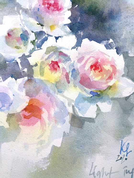 "Rose light"  original watercolor