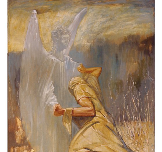 Jacobs wrestling with an Angel