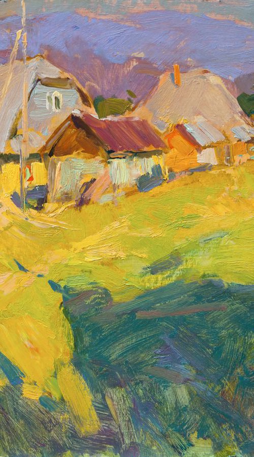 Evening in the village of Richka by Aleksandr  Kryushyn