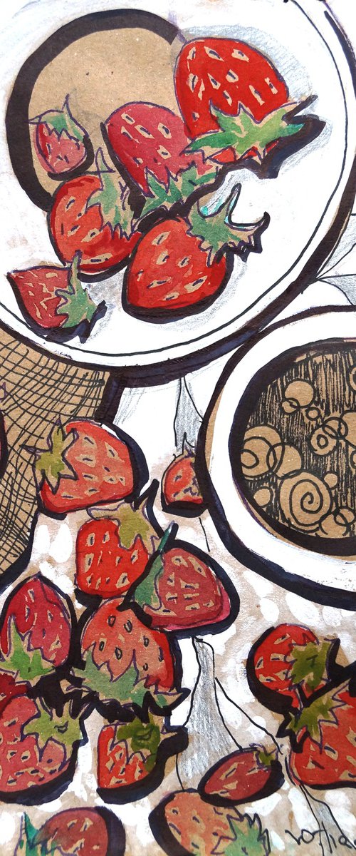 Strawberries by Yuliia Pastukhova