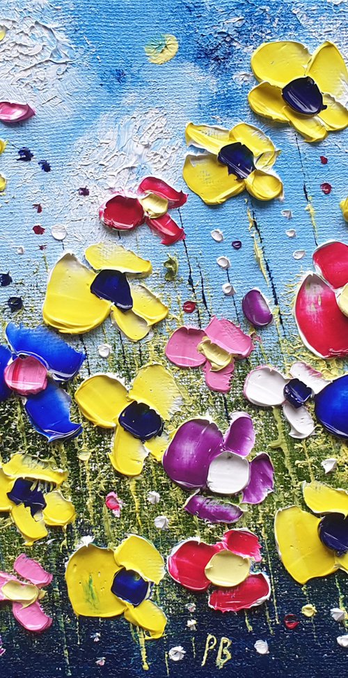 "Summer Meadow Flowers in Love" by Phil Broad