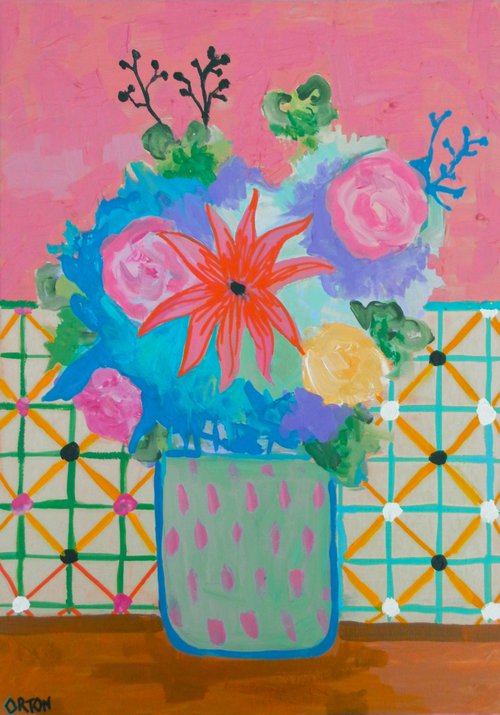 Still Life Flowers In Vase 1 by Andrew Orton