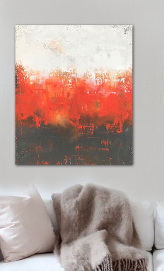 raw orange II (100 x 80 cm) Dee Brown Artworks