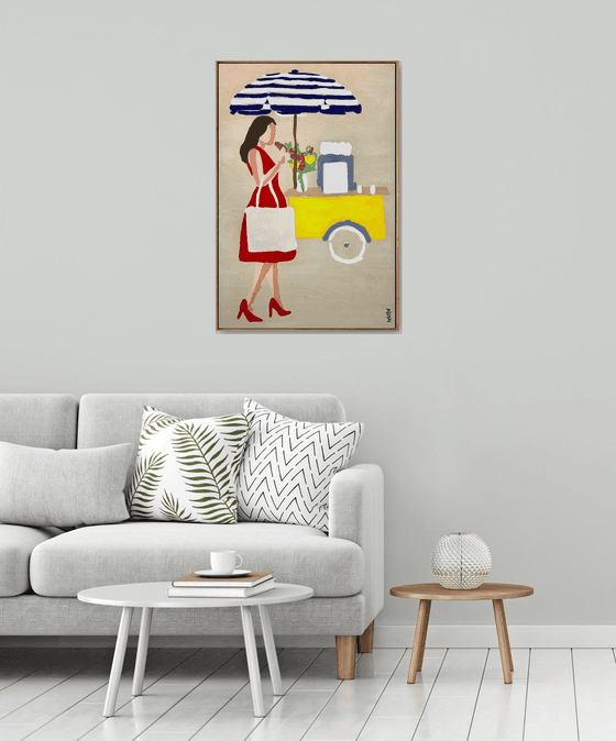 Snapshots of Summer Market 64cm x 94.5cm