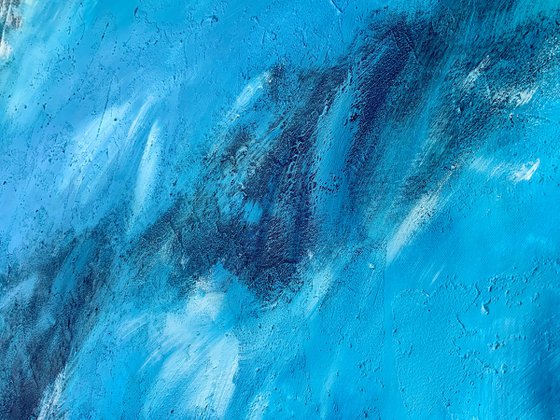 Atlantic crossing XXL No. 5221 Abstract in blue