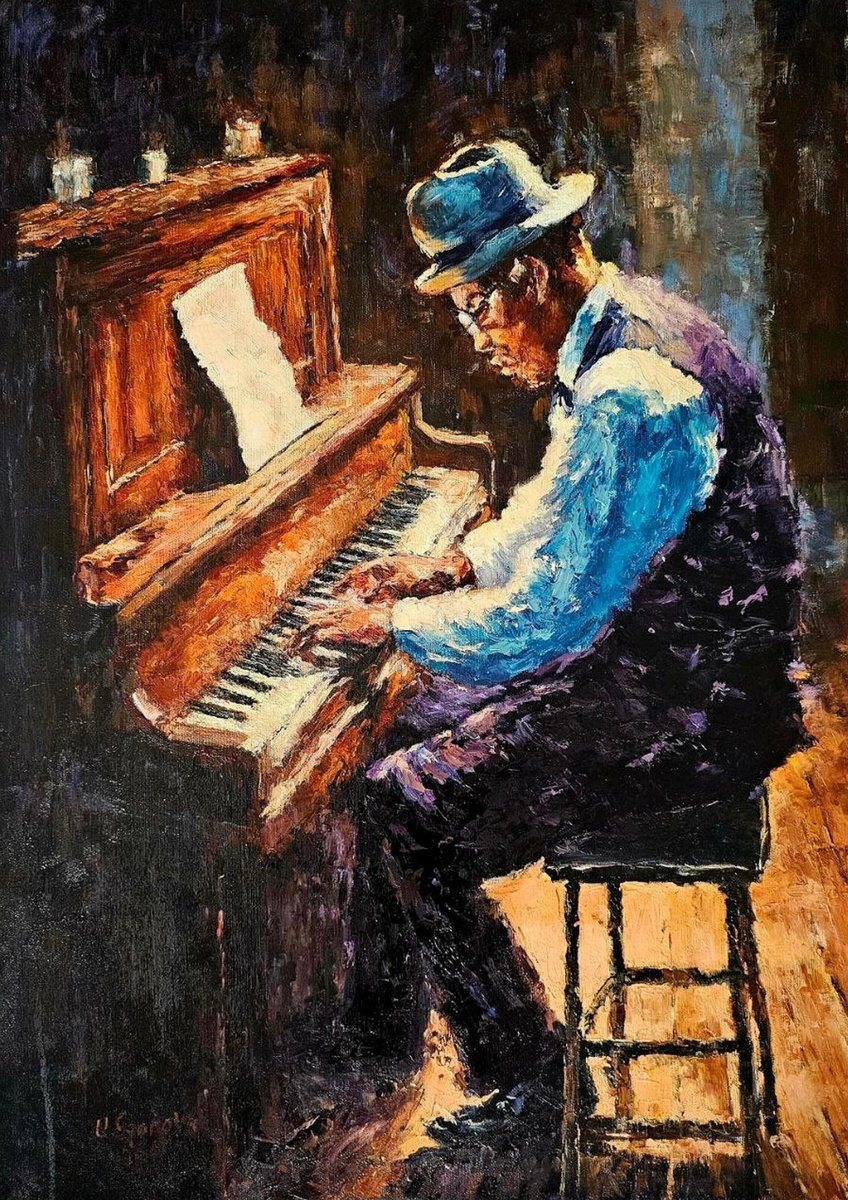 Quiet Blues By Olga Egorov, 20 X 28, Artwork For Sale On Artfinder