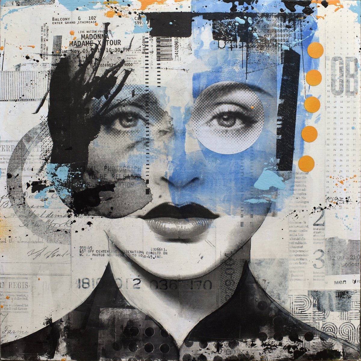 Urban And Pop Collage , 332_Madonna By Manel Villalonga, 20 X 20, Artwork For Sale On Artfinder