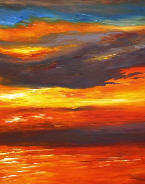 Romantic Evening Seascape XXL 2 by Peter Nottrott