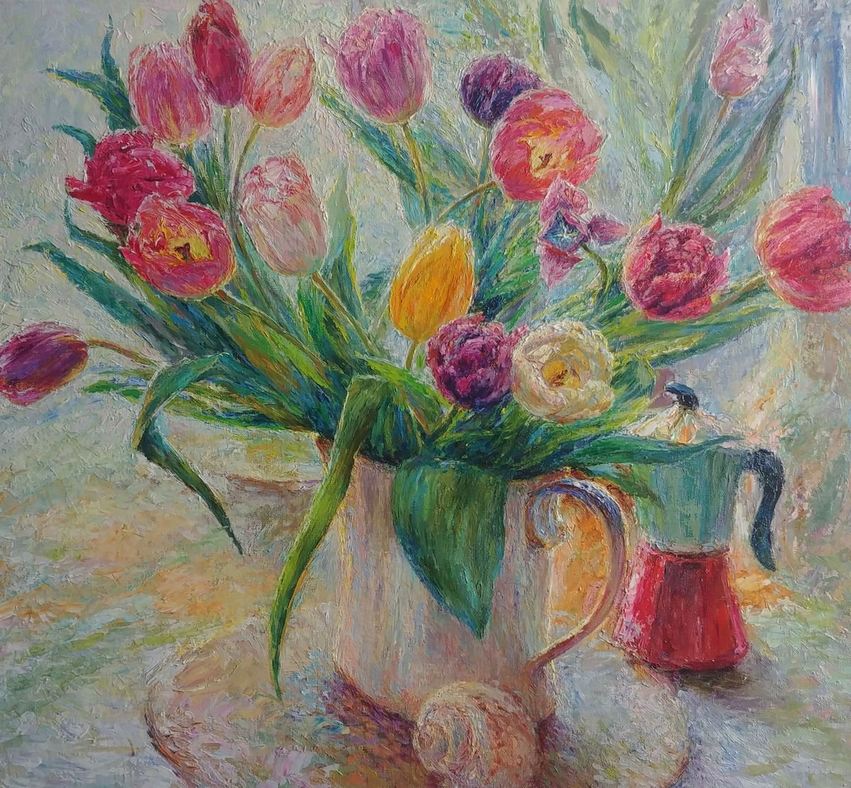 Bouquet of spring tulips by Svetlana Koval (Gunchenko)